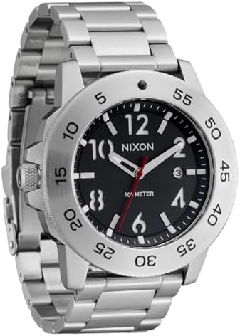 Amazon.com: NIXON Corporal SS A346001-00. All Black Stainless